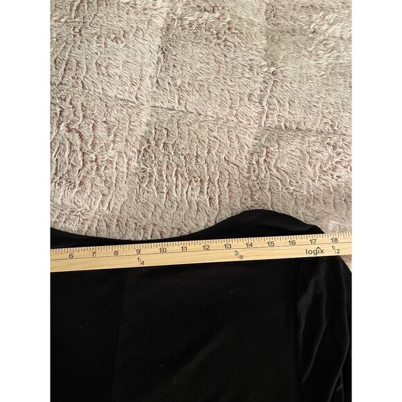 Asymmetrical Black Tunic Dress By Chicos Size 3 Whimsy Goth, Flowing‎ - Picture 8 of 13